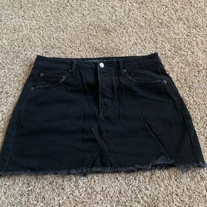 American Eagle Black Jean Skirt